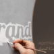 Auffällige Schrift auf der Website, Spirituelles Webdesign
