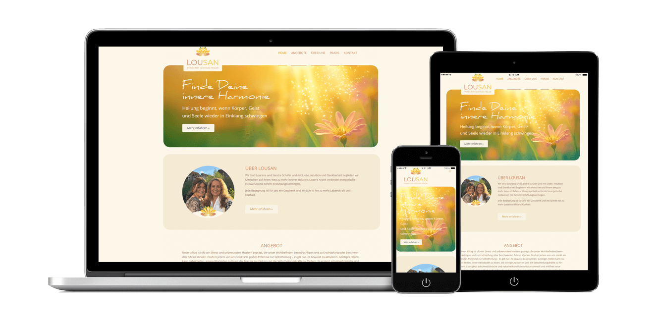 Spirituelles Webdesign, Thema: Geistiges Heilen