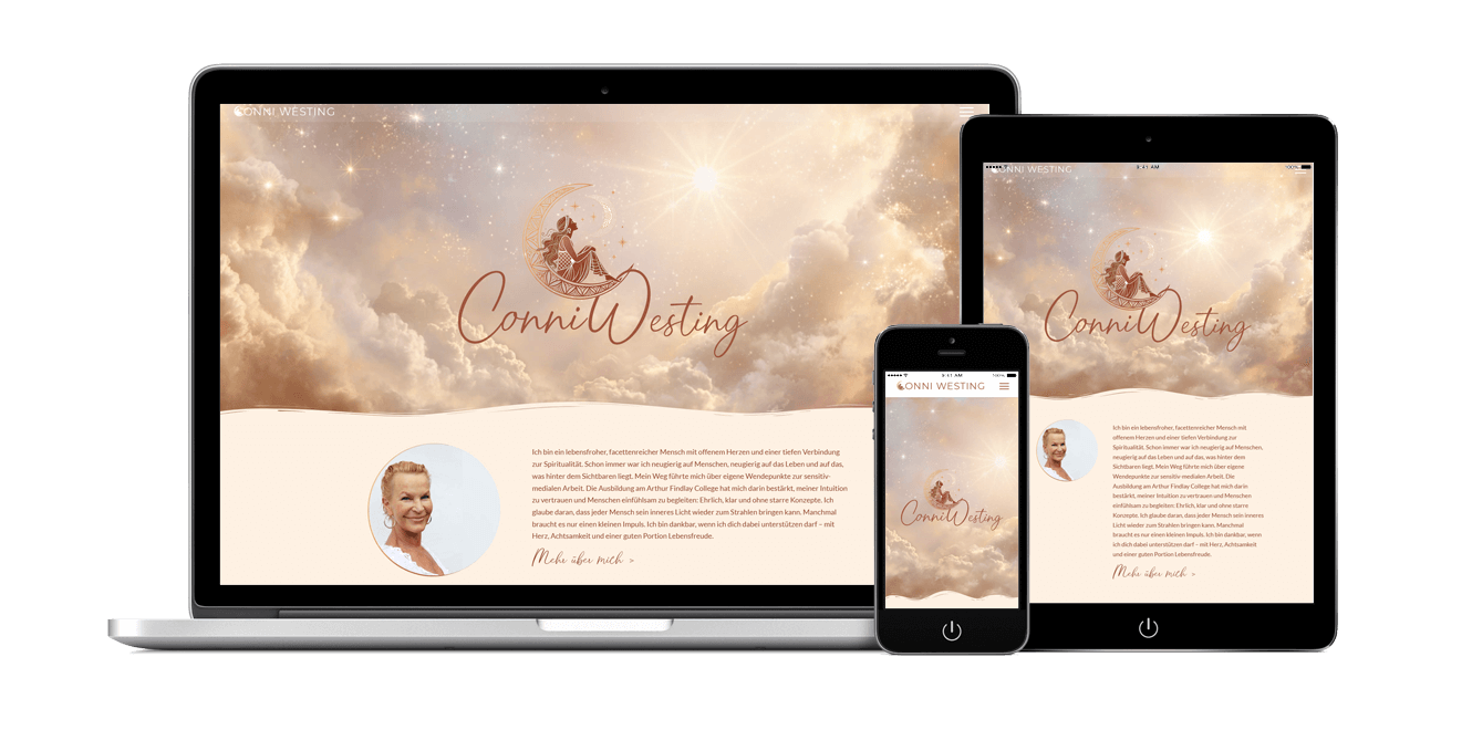 Spirituelles Webdesign, Thema: Mediale Lebensberatung