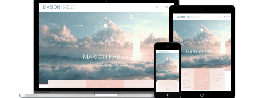 Spirituelles Webdesign Thema: Medium für Jenseitskontakte