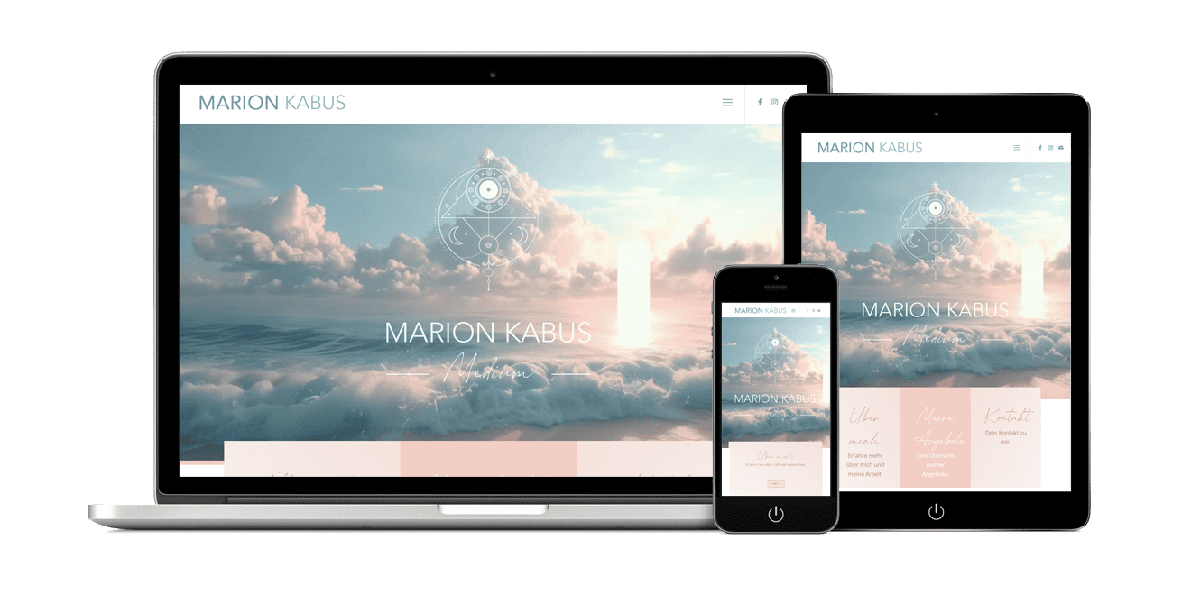 Spirituelles Webdesign Thema: Medium für Jenseitskontakte