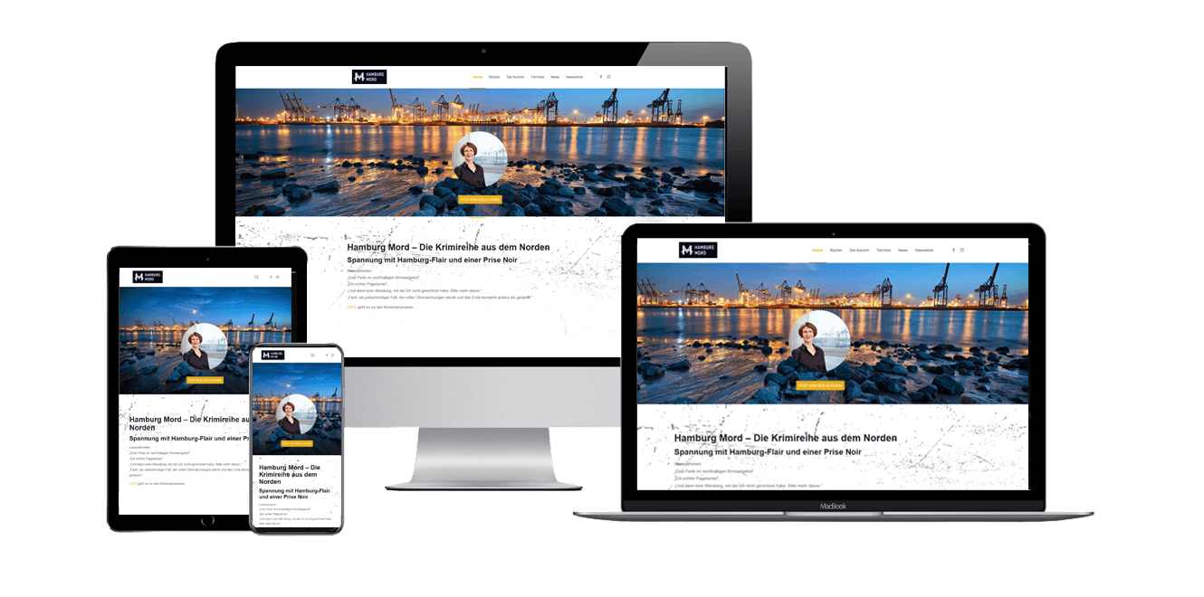 Webdesign Wordpress Autorin für Krimis