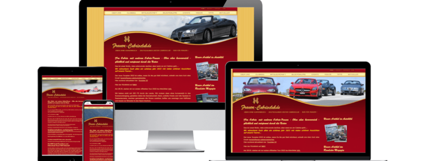 Webdesign mit Wordpress Cabrio Club München