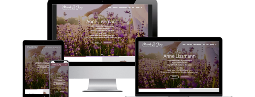 Webdesign mit Wordpress Hypnose Coaching München