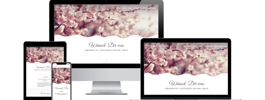 Webdesign mit Wordpress Klangsmassage München