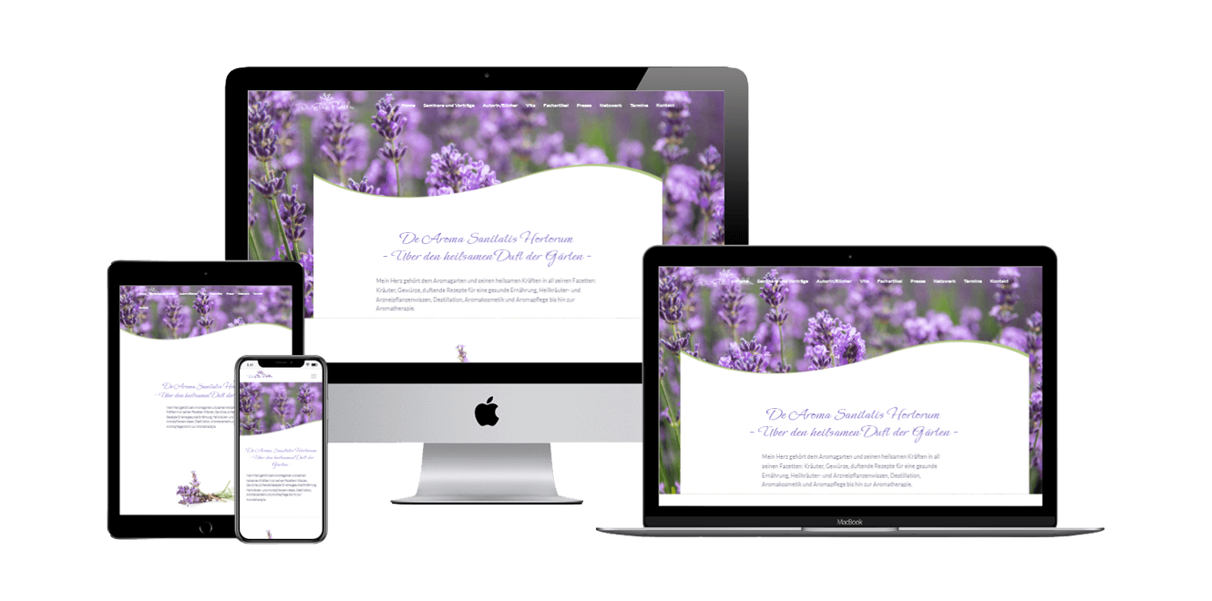 Webdesign mit Wordpress Kräuter und Aroma München